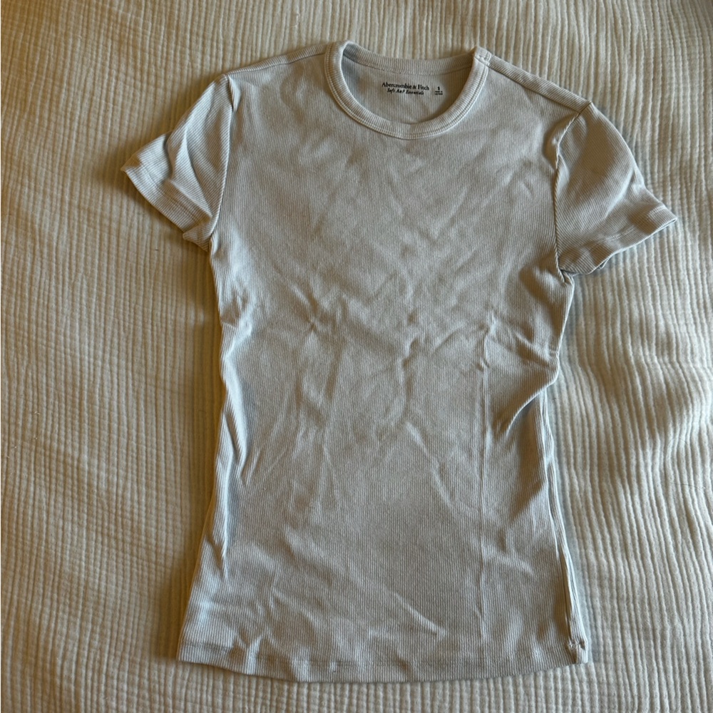 Abercrombie Women's White T-Shirt